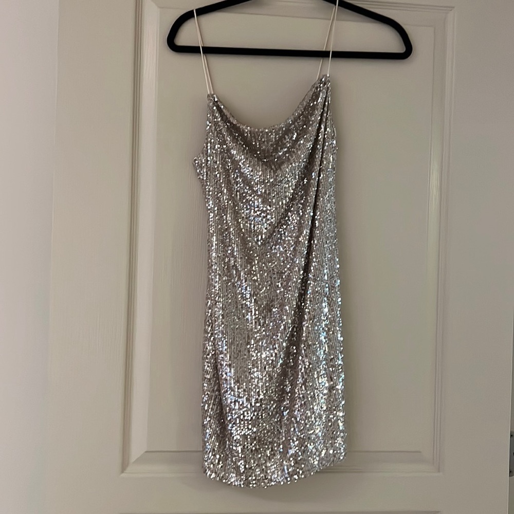 Topshop Sequin Mini Dress